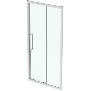 Usa de nisa Ideal Standard I.life 100cm sticla transparenta 8mm tratata anticalcar IdealClean profil crom lucios imagine