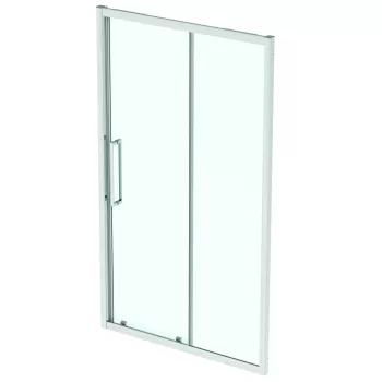 Usa de nisa Ideal Standard I.life 120cm sticla transparenta 8mm tratata anticalcar IdealClean profil crom lucios imagine