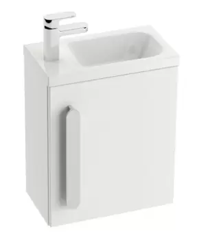 Usa pentru dulap baza lavoar Ravak Concept Chrome SD 400 stanga 37x25x53cm alb imagine