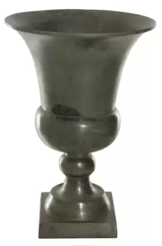 Vas decorativ Deko Senso cupa d 24.5cm h 36cm metal antichizat - verde imagine