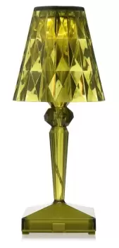 Veioza Kartell Battery design Ferruccio Laviani LED 0.8W h22cm verde transparent imagine