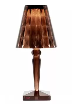 Veioza Kartell Big Battery design Ferruccio Laviani LED 3W h37.3cm maro cola transparent imagine