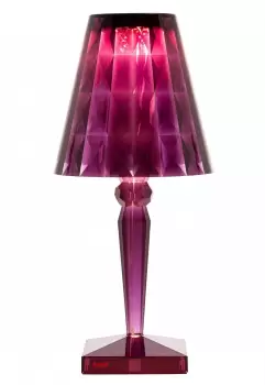 Veioza Kartell Big Battery design Ferruccio Laviani LED 3W h37.3cm violet pruna transparent imagine