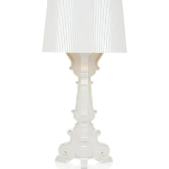 Veioza Kartell Bourgie design Ferruccio Laviani E14 max 3x28W d37cm alb-auriu imagine