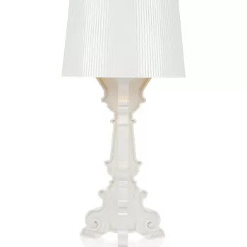 Veioza Kartell Bourgie design Ferruccio Laviani E14 max 3x28W d37cm alb-auriu imagine