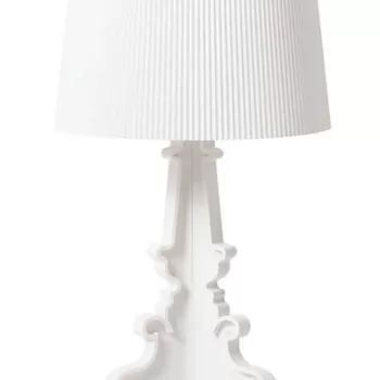 Veioza Kartell Bourgie design Ferruccio Laviani E14 max 3x28W d37cm alb mat imagine