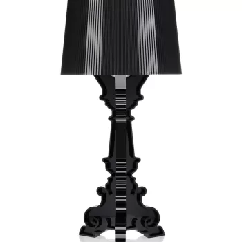 Veioza Kartell Bourgie design Ferruccio Laviani E14 max 3x28W d37cm negru imagine