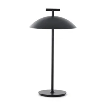 Veioza Kartell Mini Geen-A Battery design Ferruccio Laviani LED 1.5W h36.5cm negru imagine