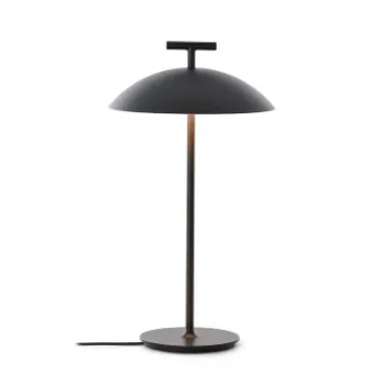 Veioza Kartell Mini Geen-A design Ferruccio Laviani LED 1.5W h36.5cm negru imagine