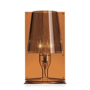 Veioza Kartell Take design Ferruccio Laviani E14 max 5W LED h31cm ambra imagine