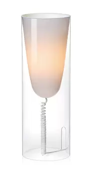 Veioza Kartell Toobe design Ferruccio Laviani h55cm d20cm transparent imagine