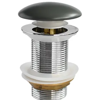 Ventil click-clack pentru lavoar Besco  gri mat imagine