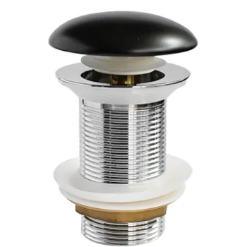 Ventil click-clack pentru lavoar Besco  negru mat imagine