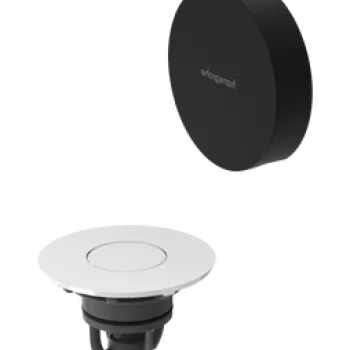 Ventil click-clack si ornament preaplin pentru cada Hansgrohe Flexaplus  negru mat-alb imagine