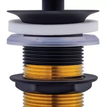 Ventil Duravit pentru lavoare fara preaplin negru mat imagine