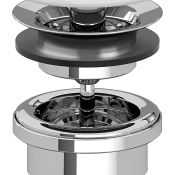 Ventil fix Villeroy & Boch pentru lavoare fara preaplin capac ceramic alb imagine
