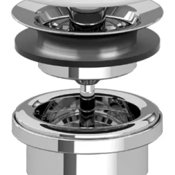 Ventil fix Villeroy & Boch pentru lavoare fara preaplin capac ceramic alb mat imagine