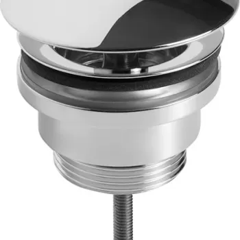 Ventil fix Villeroy & Boch pentru lavoare fara preaplin capac crom imagine