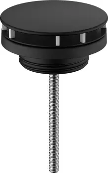 Ventil lavoar Hansgrohe fix pentru lavoare fara preaplin negru mat imagine