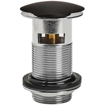 Ventil Wirquin Pro Black Touch push-open pentru lavoare cu prea-plin 100mm imagine