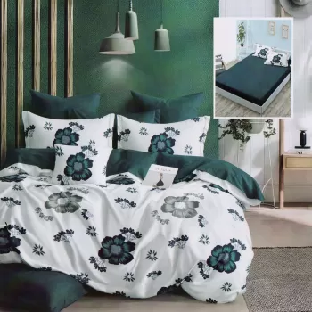 2 x Lenjerie de pat finet 6 piese, HF6P122 imagine