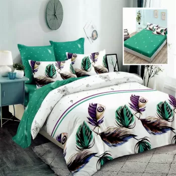 2 x Lenjerie de pat finet 6 piese, HF6P129 imagine