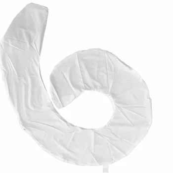 Husa aditionala pentru Perna mutifunctionala SomnArt de gravide Mami, Alb imagine