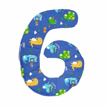 Husa aditionala pentru Perna mutifunctionala SomnArt de gravide Mami, Dinozauri imagine