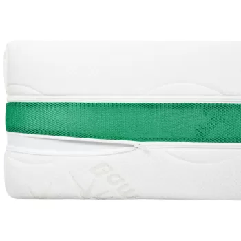 Husa saltea 160x200x27, Bamboo, sistem de aerisire 3D, matlasata, lavabila, detasabila, cu fermoar imagine