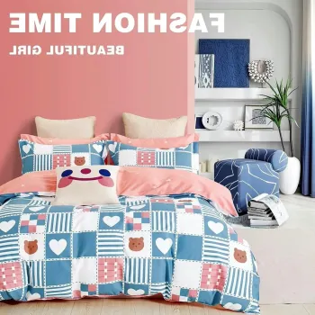 Lenjerie de pat Percale 1P, 3 piese, cearceaf pat clasic 160cm x 240cm, cearceaf pilota 150cm x 220cm, 1 fata perna 50 x 70, PRC19 imagine