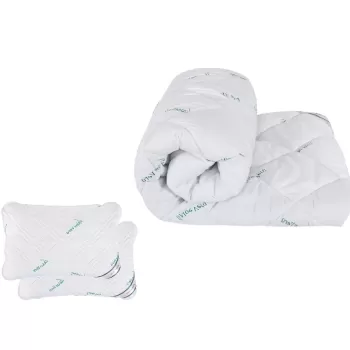 Pachet 1 Pilota SomnART Aloe Vera 150x200 + 1 perna Aloe Vera 50x70 imagine