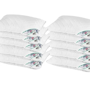 Pachet 10 Perne Medicinale Hipoalergenice SomnART 50x70cm, HypoallergenicMed, matlasate, lavabile la 95 de grade, fermitate medie spre tare imagine