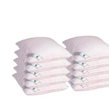 Pachet 10 Perne Medicinale Hipoalergenice SomnART 70x70cm, HypoallergenicMed, matlasate, lavabile la 95 de grade, fermitate medie spre tare imagine