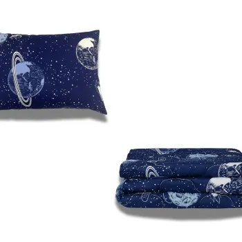 Pachet Promo: 1 Pilota bumbac Cosmos 150x200+ 1 Perna bumbac Cosmos 50x70 imagine