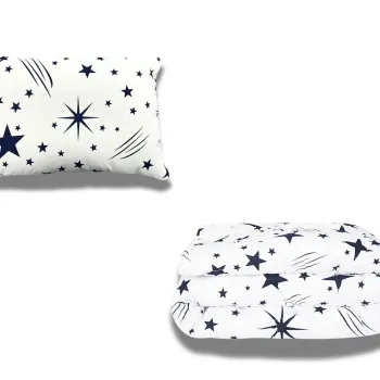 Pachet Promo: 1 Pilota bumbac Stelute 150x200+ 1 Perna bumbac Stelute 50x70 imagine