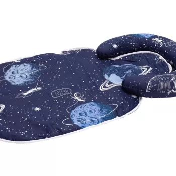 Paturica impermeabila cu tetiera detasabila model cosmos imagine