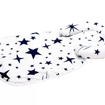 Paturica impermeabila cu tetiera detasabila model stelute imagine