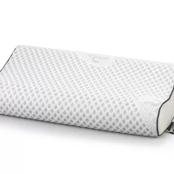 Perna anatomica cu memorie Somnart Silver Memory, laterala 3D, husa detasabila si lavabila, ioni de argint, 30x50 imagine