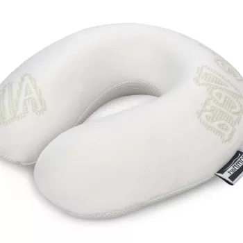 Perna calatorie Somnart Memory, cu spuma de memorie si husa detasabila si lavabila, Aloe Vera imagine