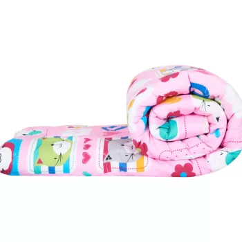 Pilota bumbac Somnart Pisicute, 200x220cm, umplutura 300 gsm imagine