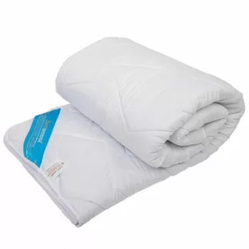 Pilota de iarna antiacarieni si antifungi, Somnomed, microfibra alba, 150x210, umplutura groasa de iarna, 400 gsm imagine