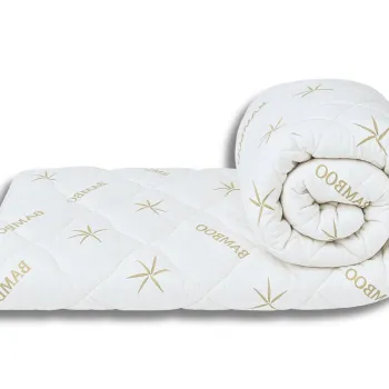 Pilota matlasata Bambus Confort Somnart, 140x200 cm, 500 g, microfibra, iarna, foarte groasa imagine