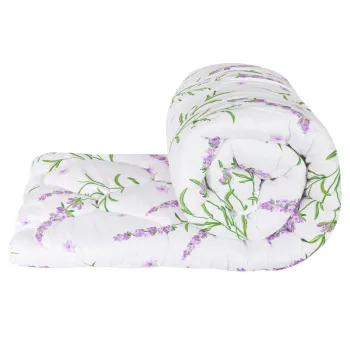 Pilota matlasata Lavanda Confort Somnart, 140x200 cm, 250 g, microfibra, primavara-toamna imagine