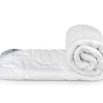 Pilota Usoara Somnart baby, microfibra, alba, 100x120 imagine