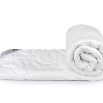 Pilota Usoara Somnart baby, microfibra, alba - 100x140 imagine