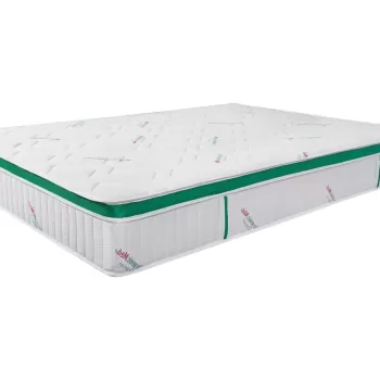 Saltea cu arcuri HypoallergenicMed Primo Protect 140x200, inaltime 23 cm, ortopedica, husa tratament antialergic, fermitate mediu-tare, sistem aerisire 3D imagine