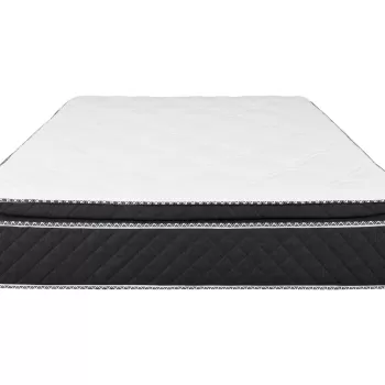 Saltea cu arcuri si memorie Somnexpert Top Confort 140x200x30, fermitate mediu-tare, cu topper integrat, cu manere imagine