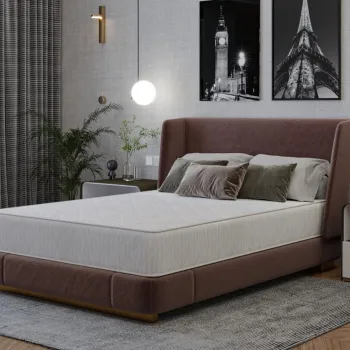 Saltea cu arcuri SomnART DORMA 100x200, inaltime 20 cm, ortopedica, husa matlasata, duritate medie imagine