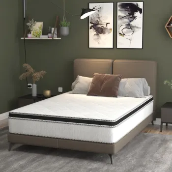 Saltea cu arcuri SomnART FERMO 100x200, inaltime 30 cm, superortopedica, husa matlasata, duritate extra ferma imagine