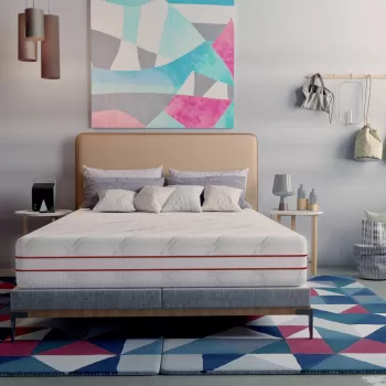 Saltea cu memorie Somnart Memory HypoallergenicMed Antibacteria 140x200, inaltime 18 cm, antibacterii, husa 3D detasabila, fermitate medie imagine